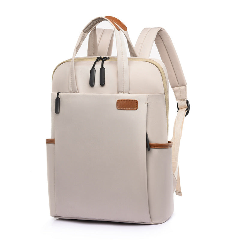 New Korean Fashion 15.6-Inch Computer Backpack Business Commuting Backpack Men'S Simple Waterproof Schoolbag Women'S