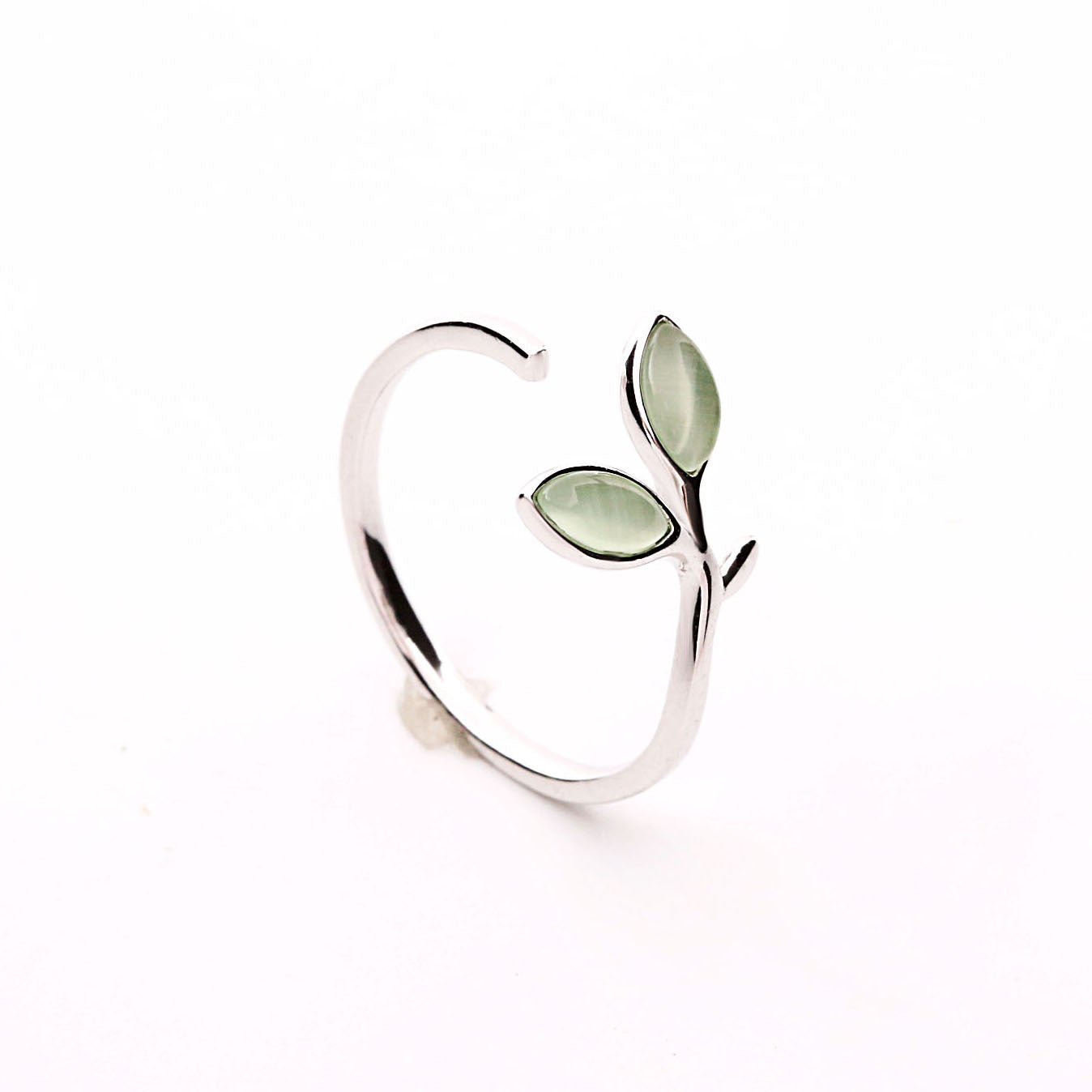 Simple and soft silver ring