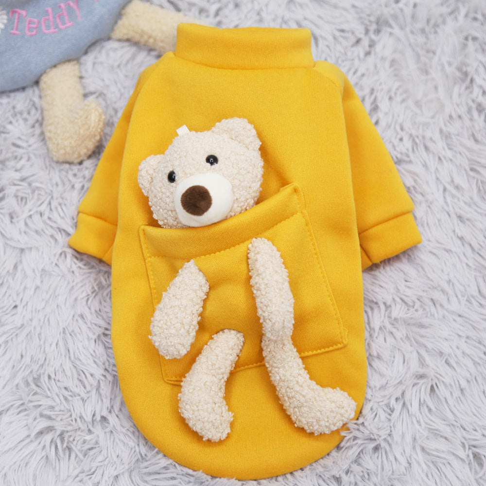 Cat Dog Pet Clothes for Small Dog Cute Sweater Spring Cat Cute Teddy Bear