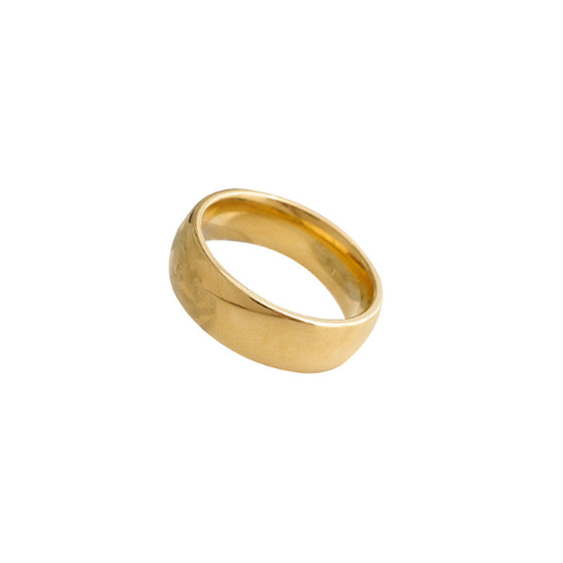 Men And Women Couple Ring Plating Gold Plain Ring