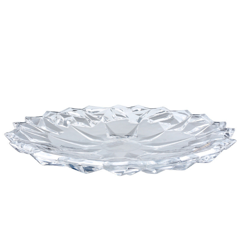 Transparent glass bowl for fruit