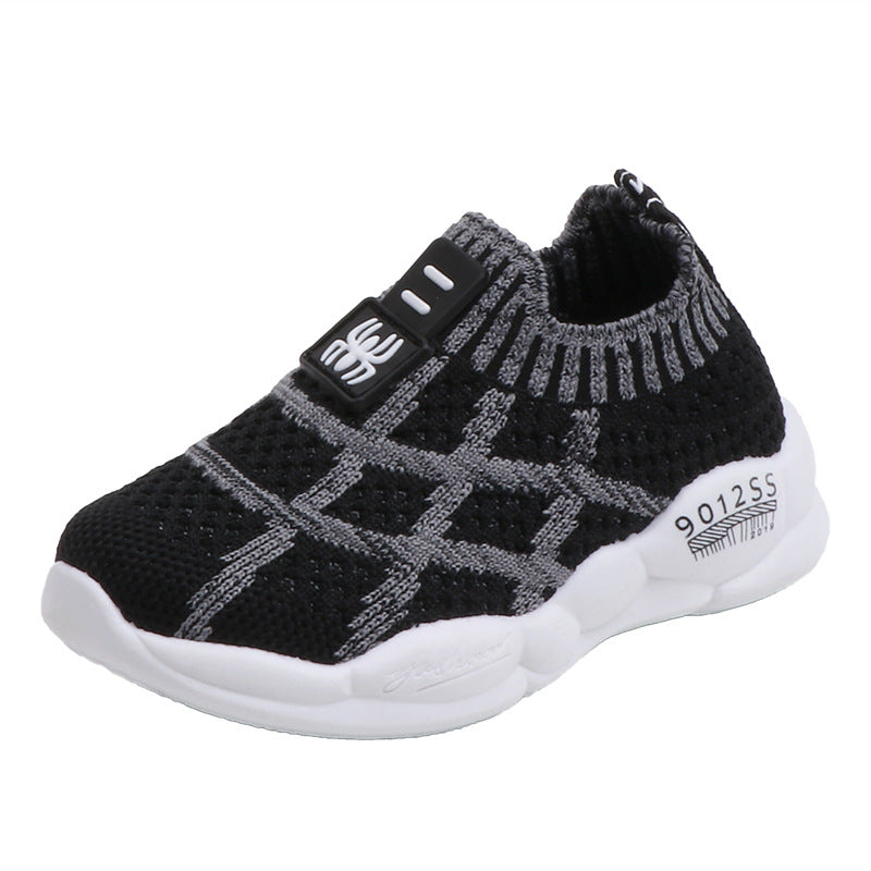 Mesh Sneakers Korean Style Boys And Girls Fly-knit Casual Shoes