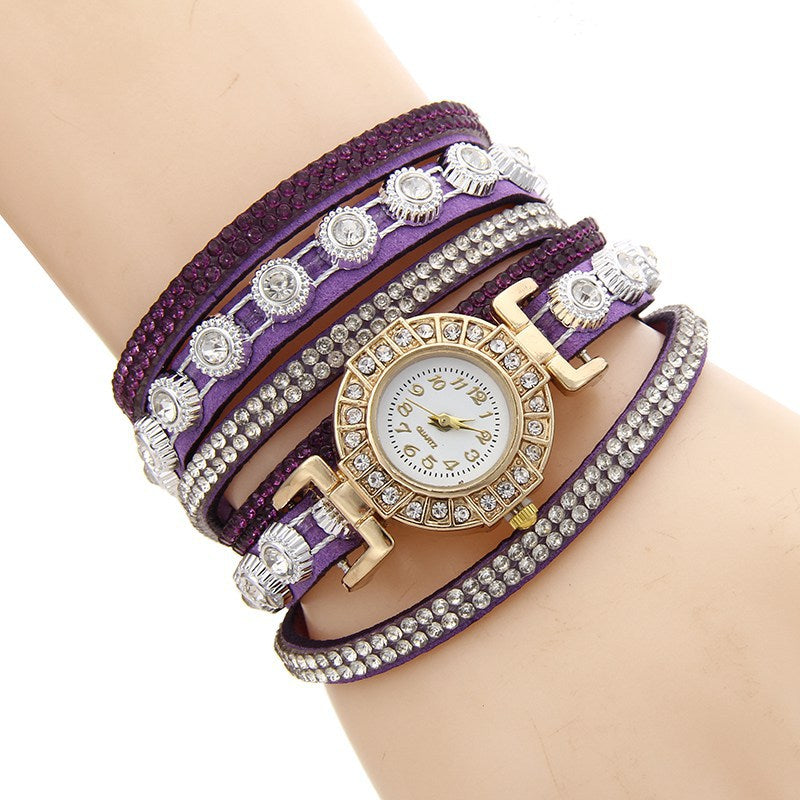 Diamond bracelet watch for women