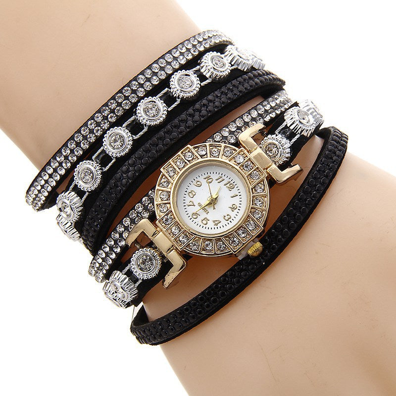 Diamond bracelet watch for women