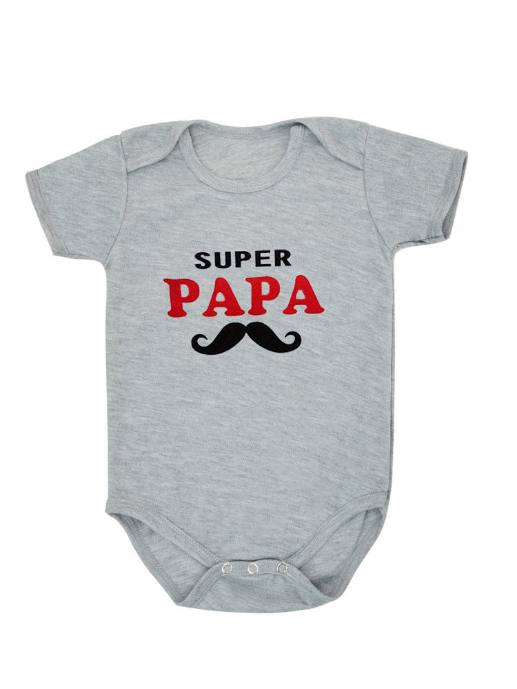 Mama Papa Printed Baby Romper For Boys And Girls