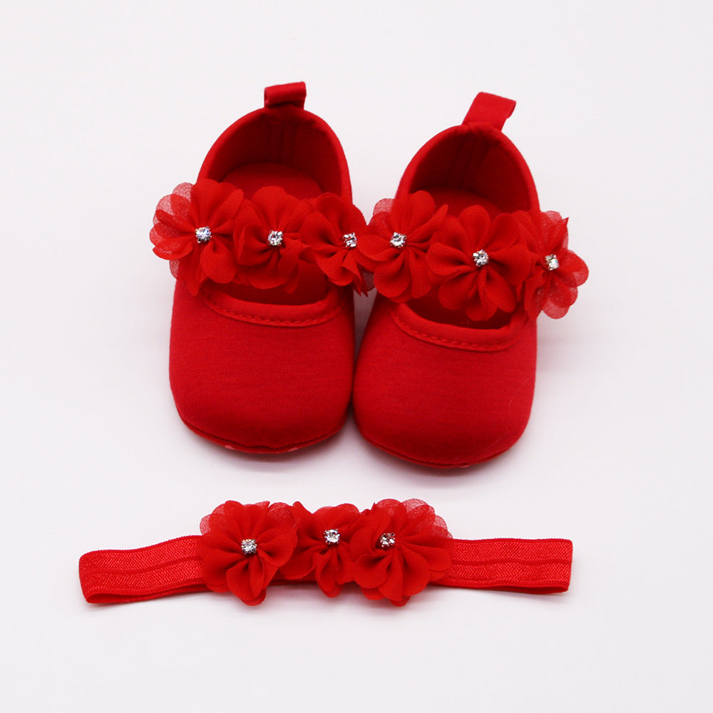 Flower Baby Soft Sole Dress Shoes