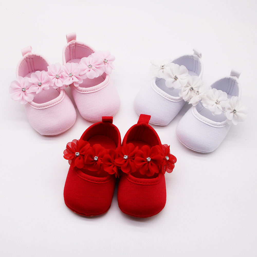 Flower Baby Soft Sole Dress Shoes