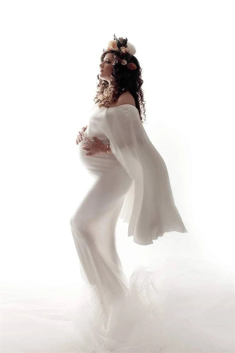 Pregnant Woman Cloak Dress Suit Pregnant Woman Photo Photography