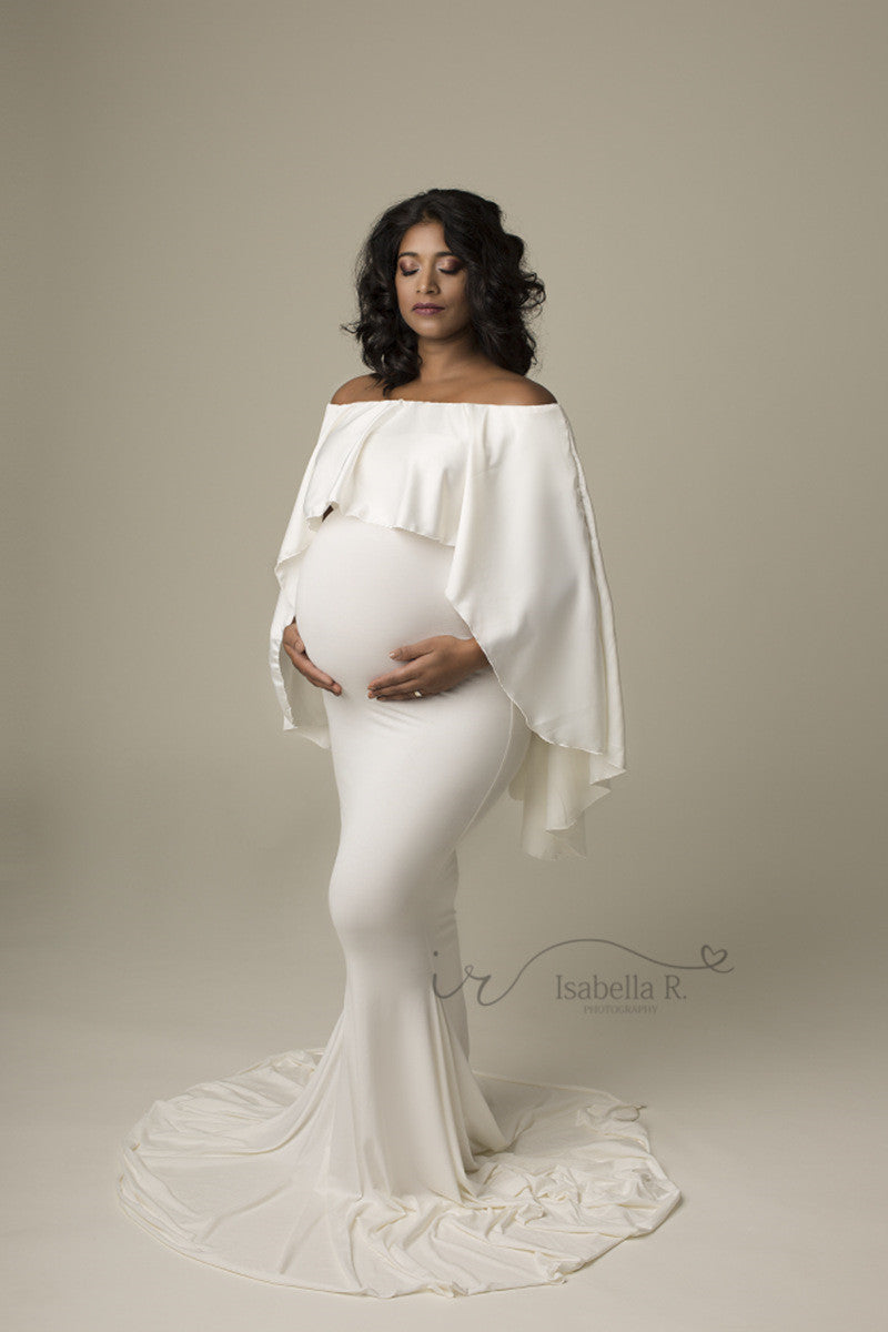 Pregnant Woman Cloak Dress Suit Pregnant Woman Photo Photography