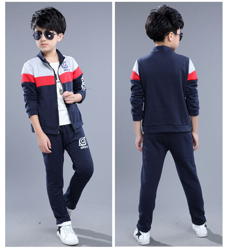 Casual Kids' Long-Sleeves and Pants Suit