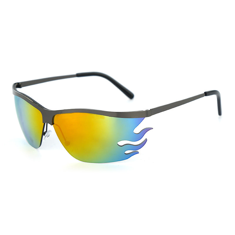 Outdoor Sports Mirror Flame Fashion Sunglasses Bicycle Goggles