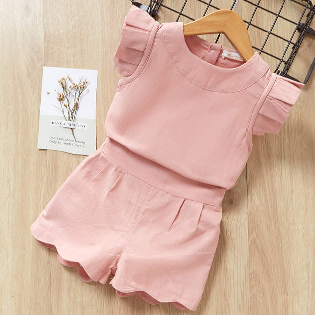 Kids Girls Clothes For Baby Girl Kids T-Shirt Shorts Suit