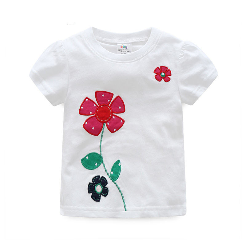 Children's T-Shirt Women's Short-Sleeved New Korean Style Summer Coat Bottoming Shirt