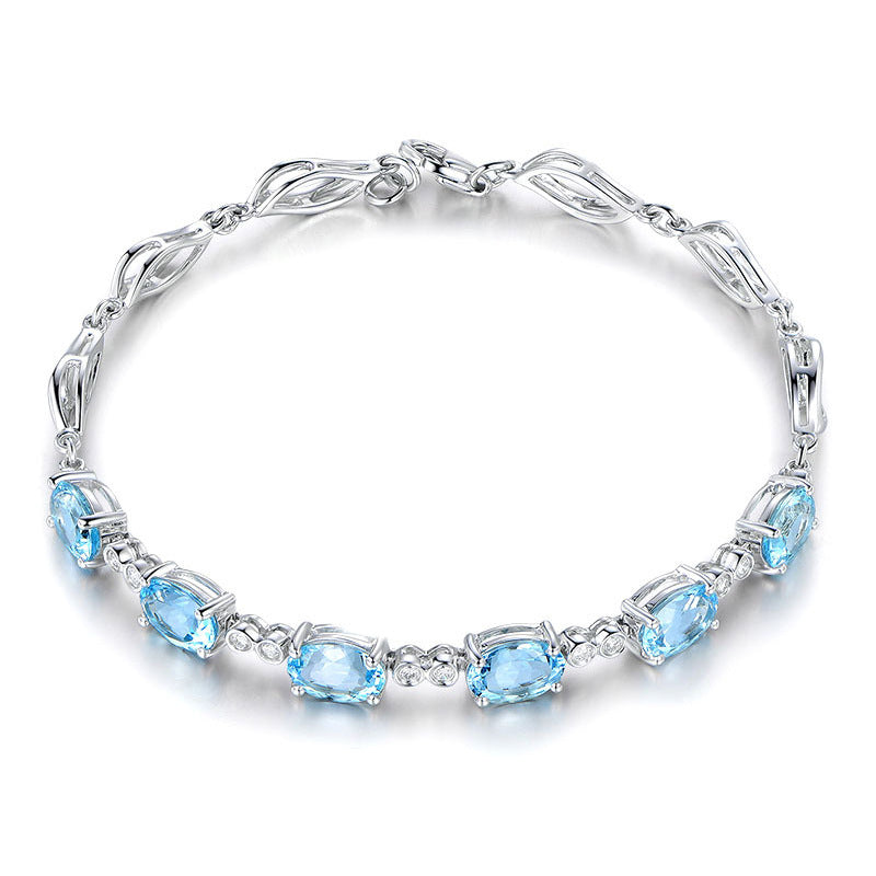 Luxury Blue Crystal Bracelet