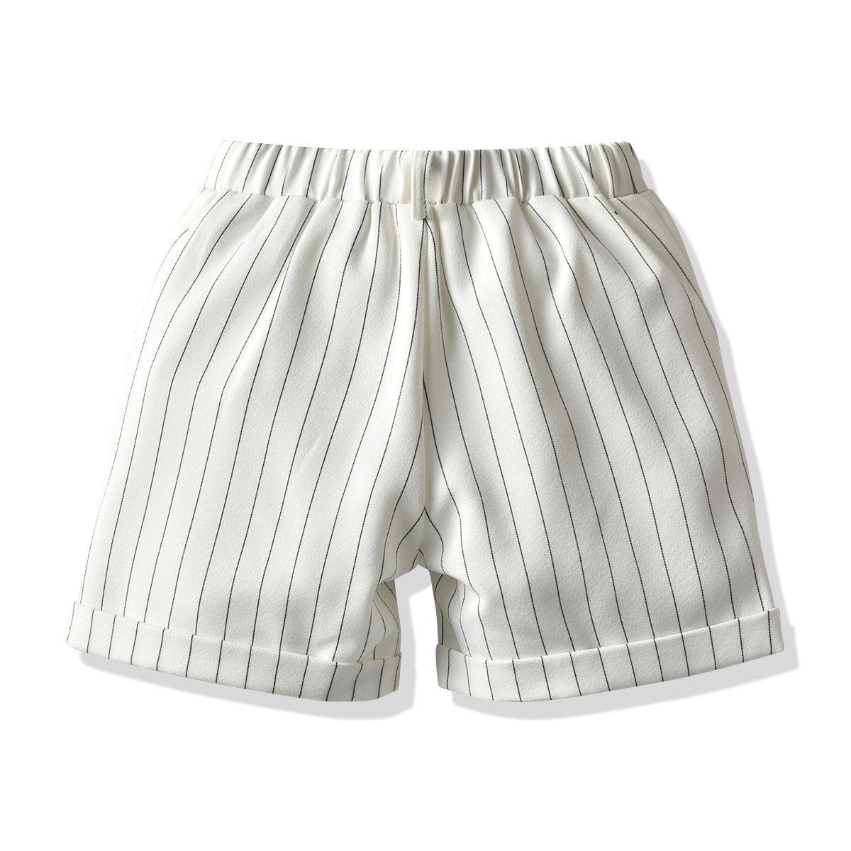 Kids striped pants with suspenders