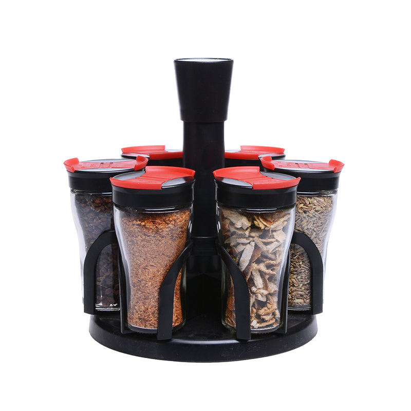 Home rotary spice jar set