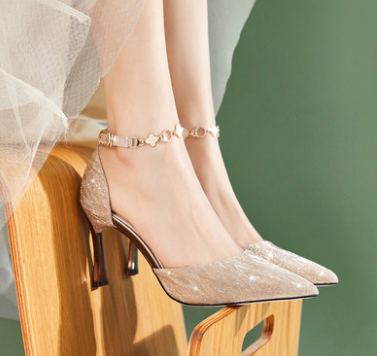 Women high heels shoes