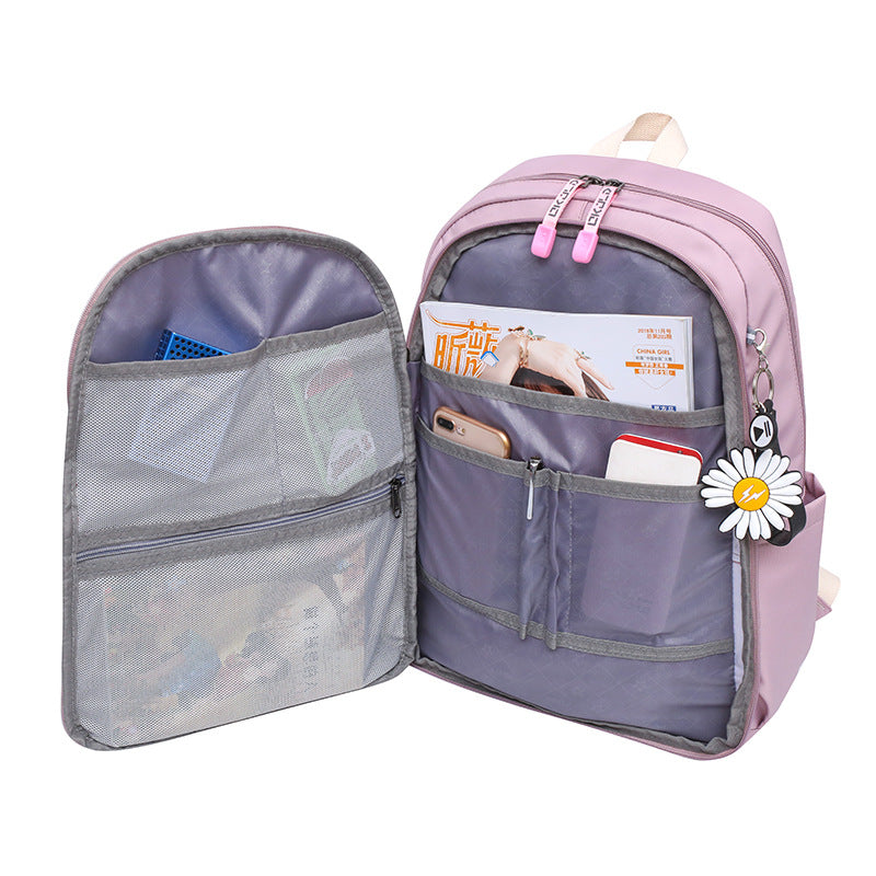 Large capacity school backpack