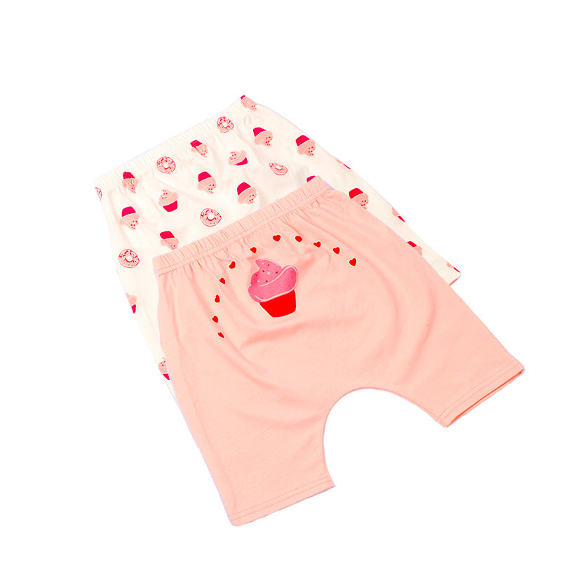 Men's And Women's Cotton Five-Point Baby Pants