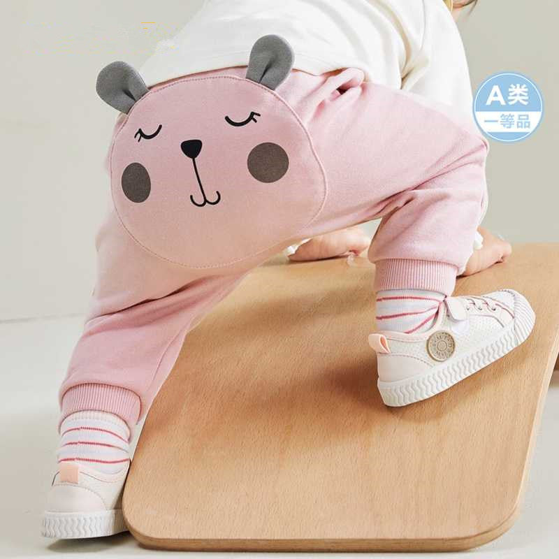 Baby Pants Baby Pp Pants Children'S Clothing Spring And Autumn Pure Cotton