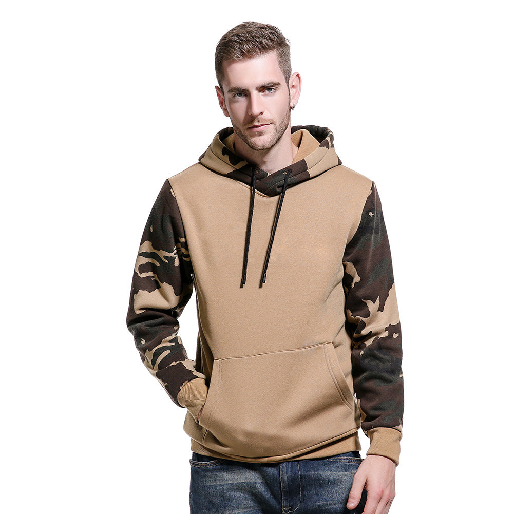Men's Camouflage Hooded Pullover Sweatshirt