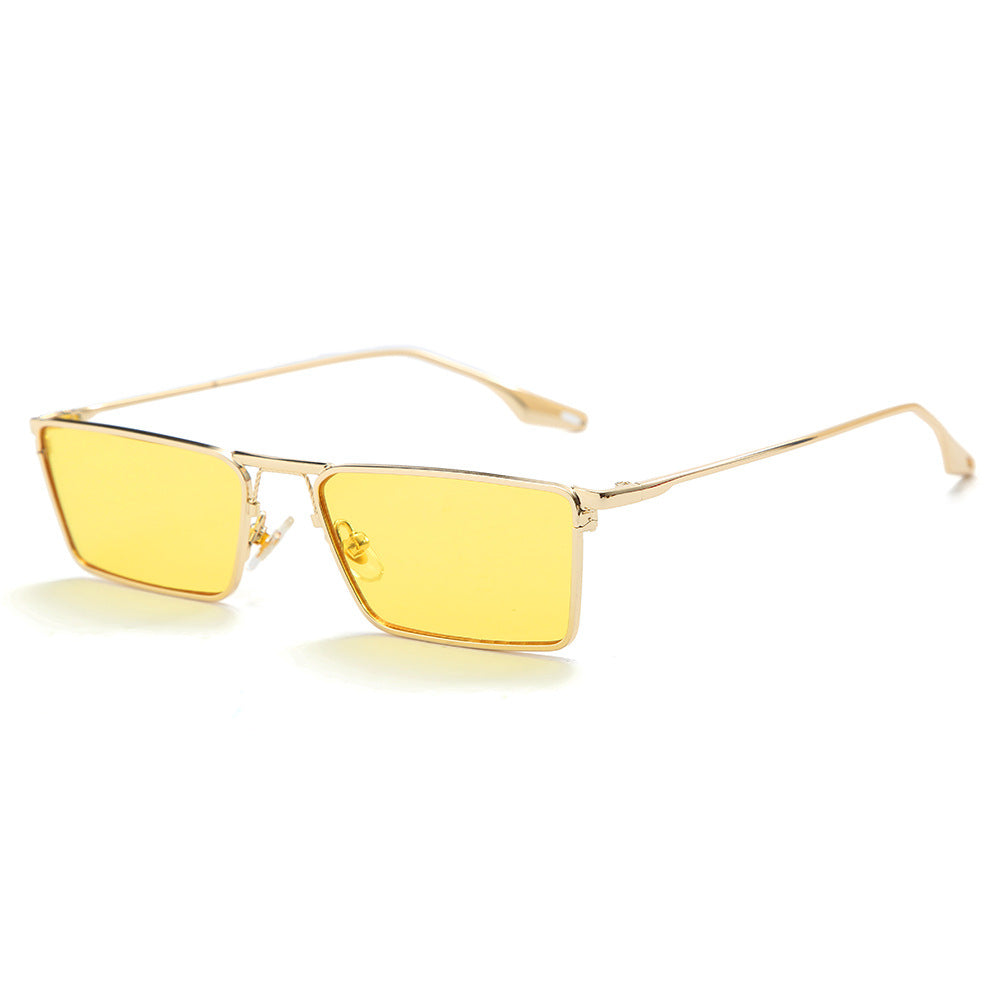 Rectangular frame sunglasses