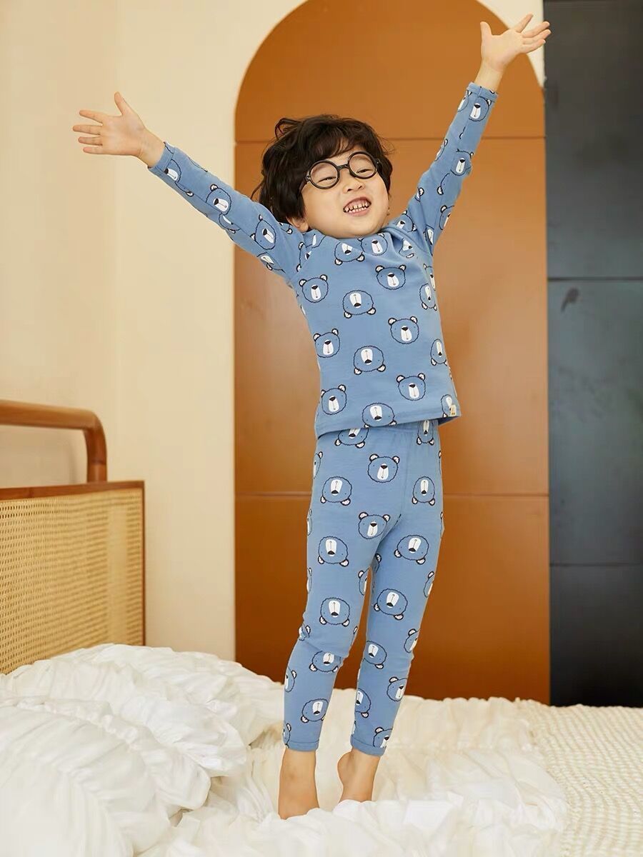 Boys' And Girls' pajama Cotton Thermal