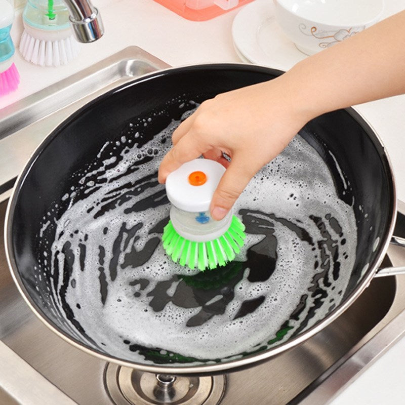 Automatically Add Liquid Pot Washing Brush