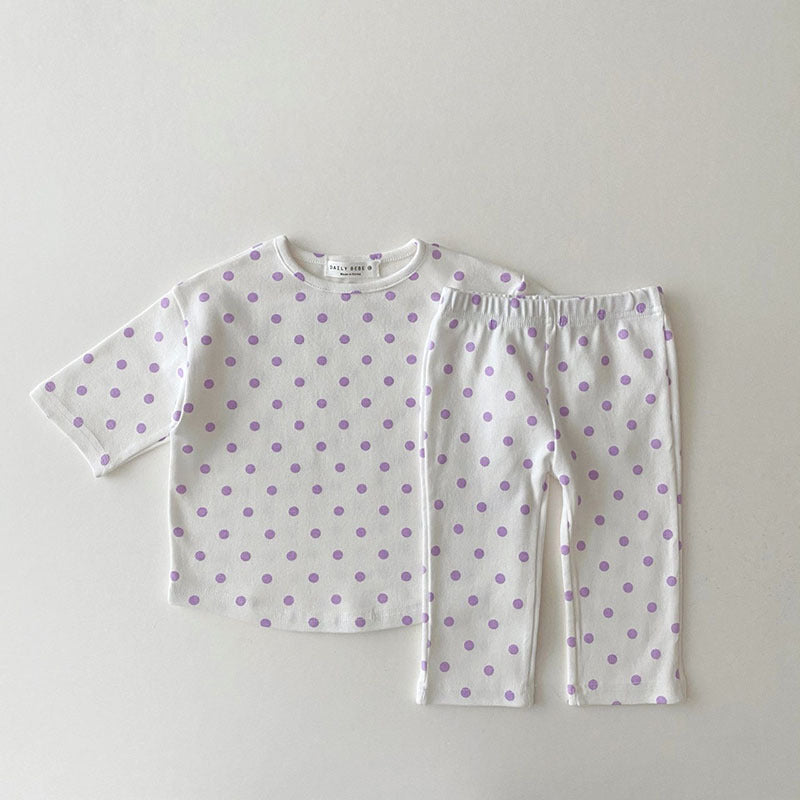 Spring and summer split pajamas for boys and girls