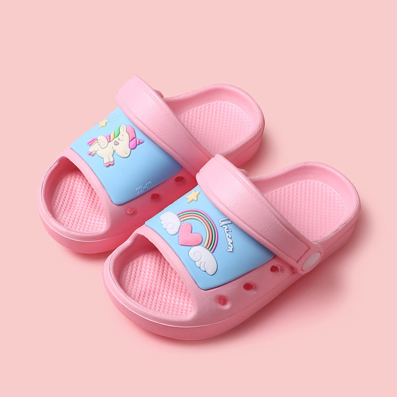 Indoor Soft-soled Non-slip Home Cute Children's Infant Baby Sandals And Slippers