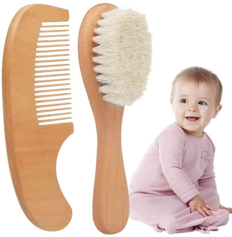 Wooden comb and hair brush