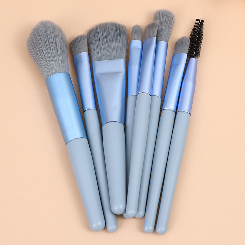 8 Small Makeup Brushes Morandi Portable Beauty Tool Soft Hair Makeup Brush