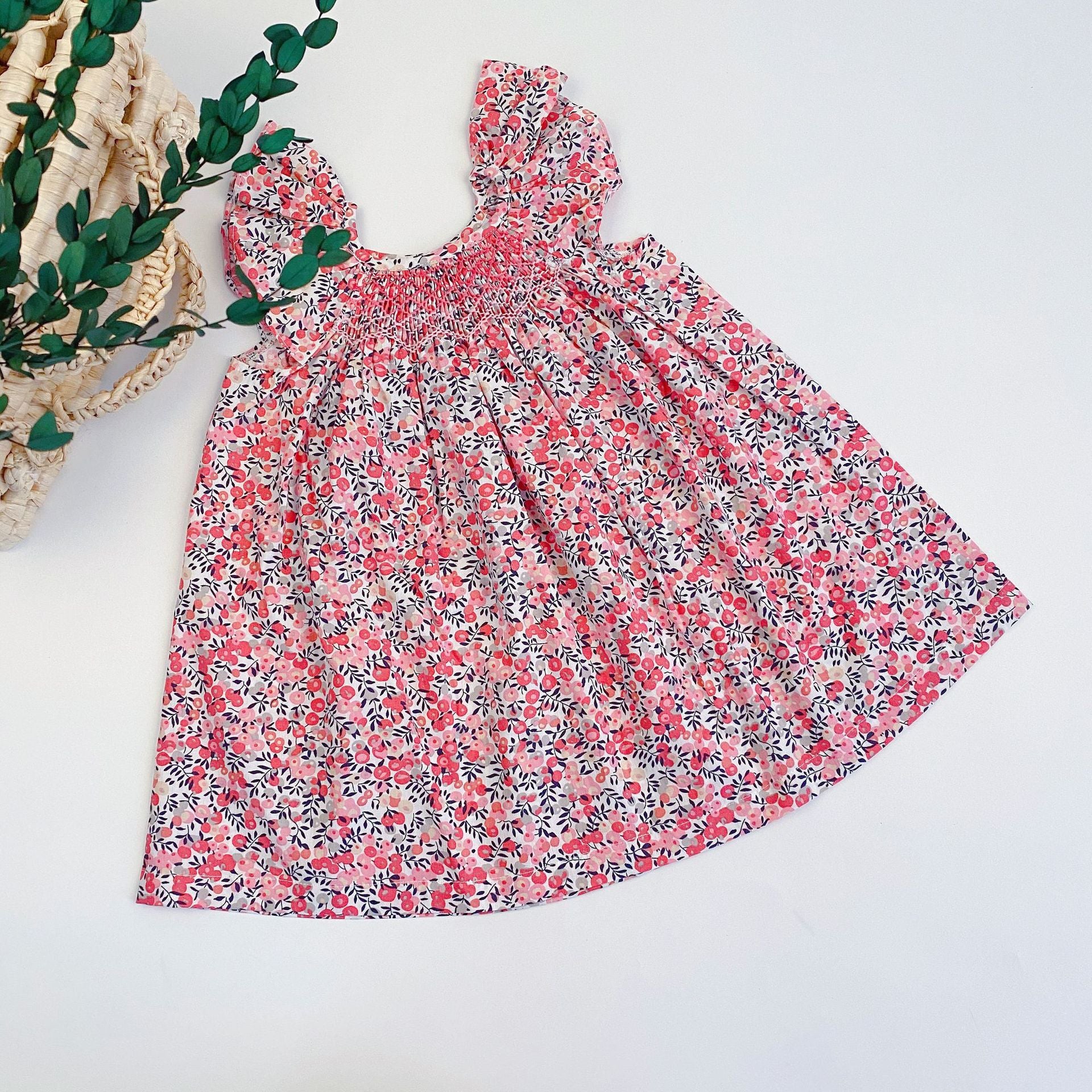 Fashion Children's Cherry Floral Dress
