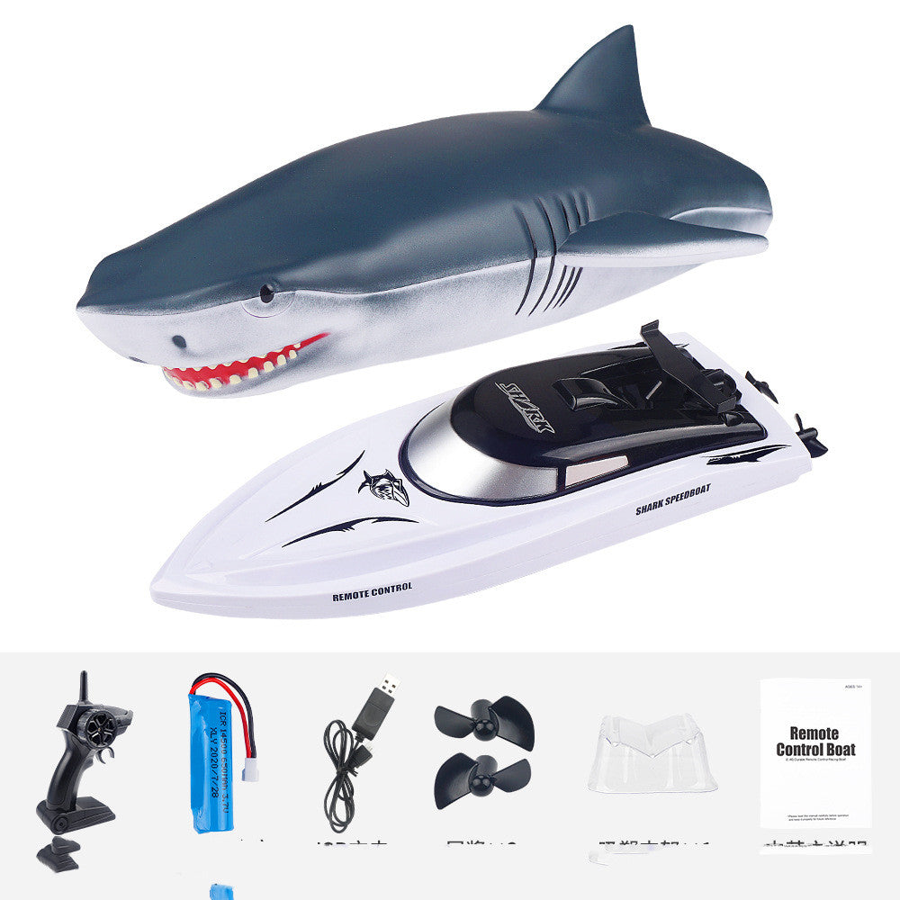 Remote Control Shark Two-in-one High-speed Speedboat Rechargeable Children's Remote Control Electric Boy Toy Wholesale