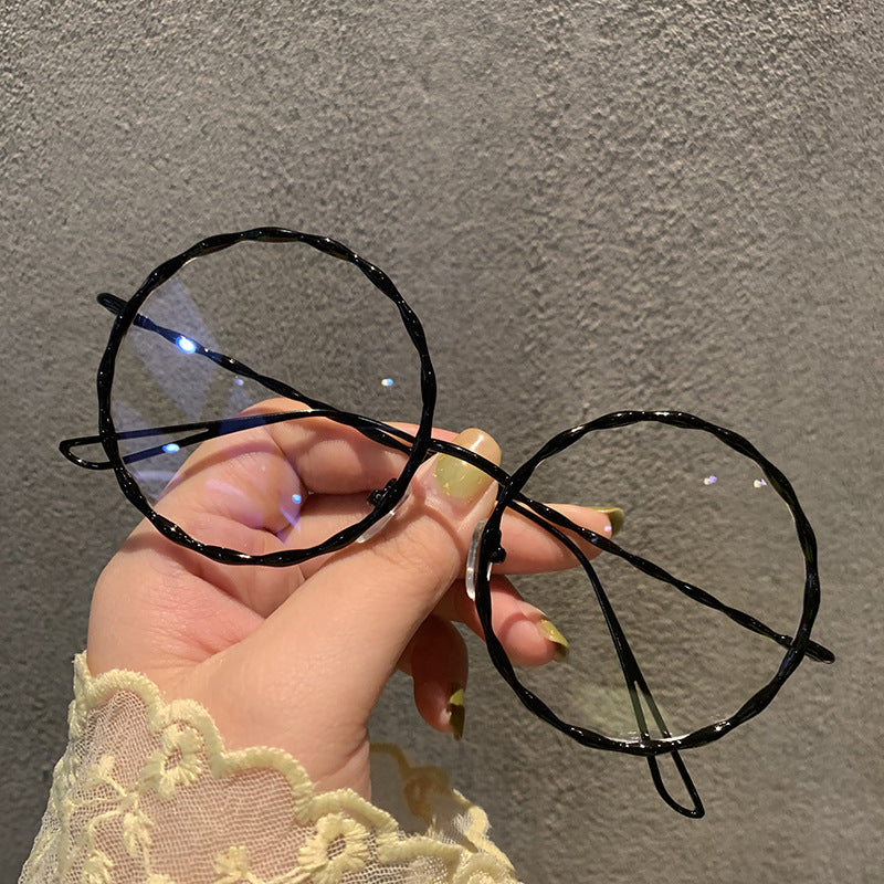 Round metal frame glasses