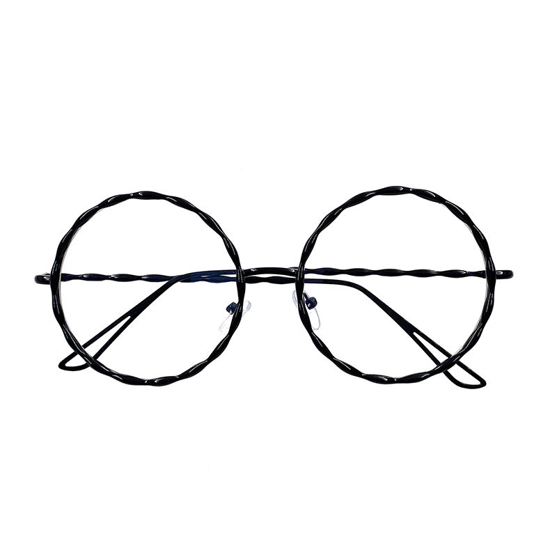 نظارة بإطار معدني دائري