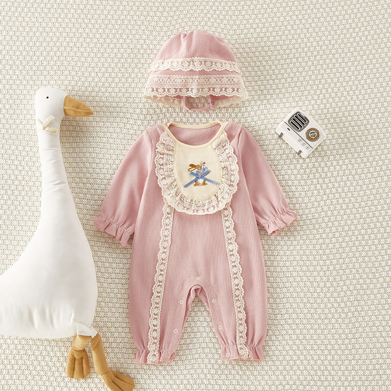 Baby One-Piece Spring And Autumn Long-Sleeved Infant Clothes Cute Princess Romper Romper Baby Girl