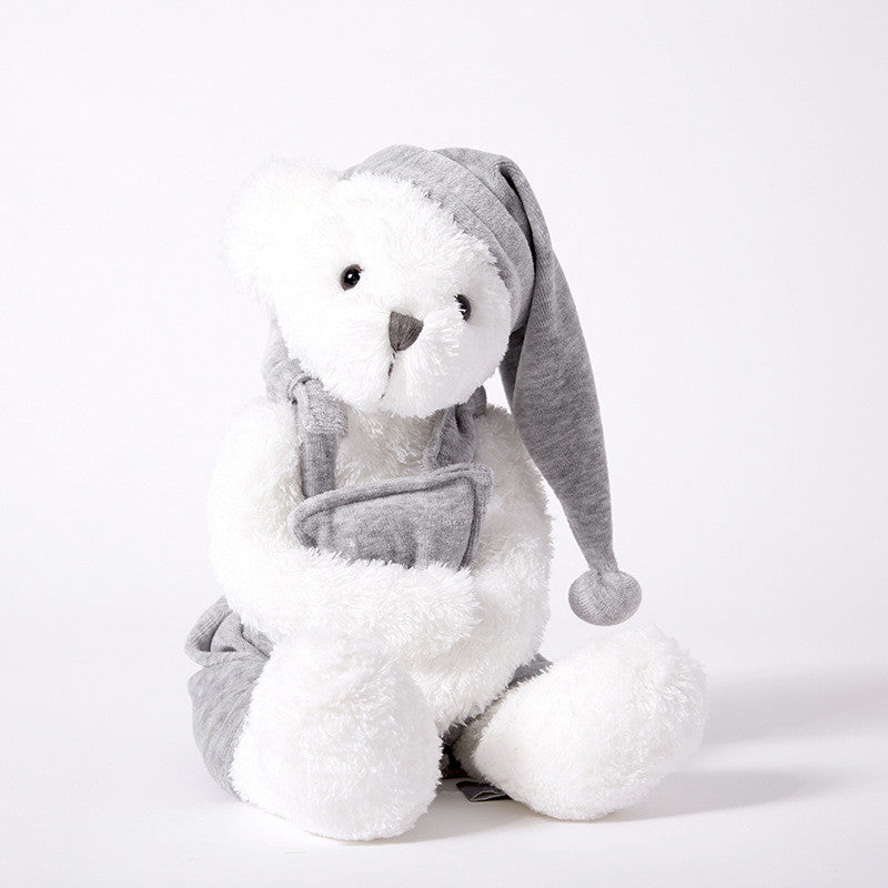 White Pajamas Bear Doll Plush Toy