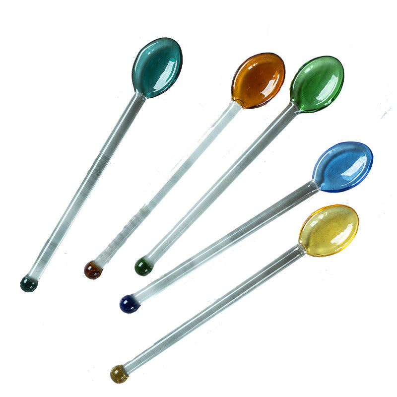 Household Simple Heat-Resistant Glass Spoon