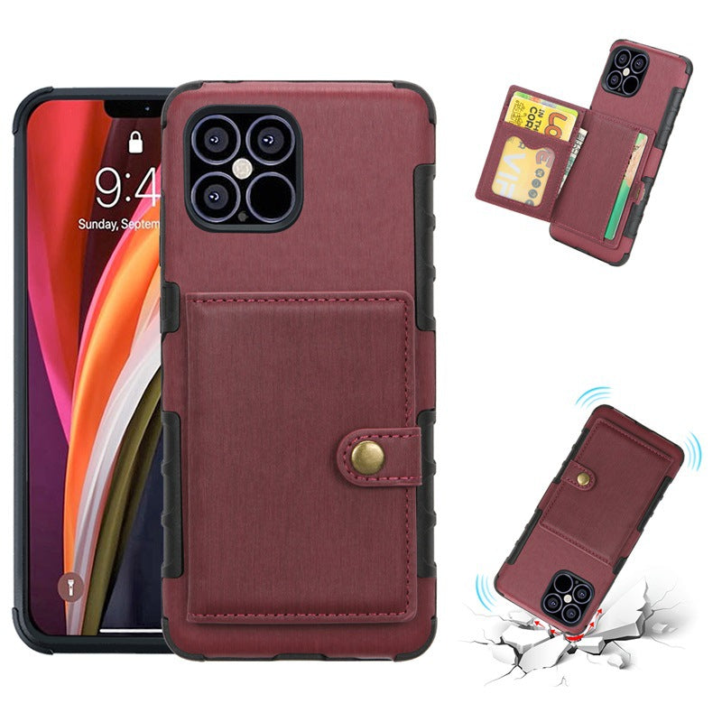 Multifunctional leather phone case