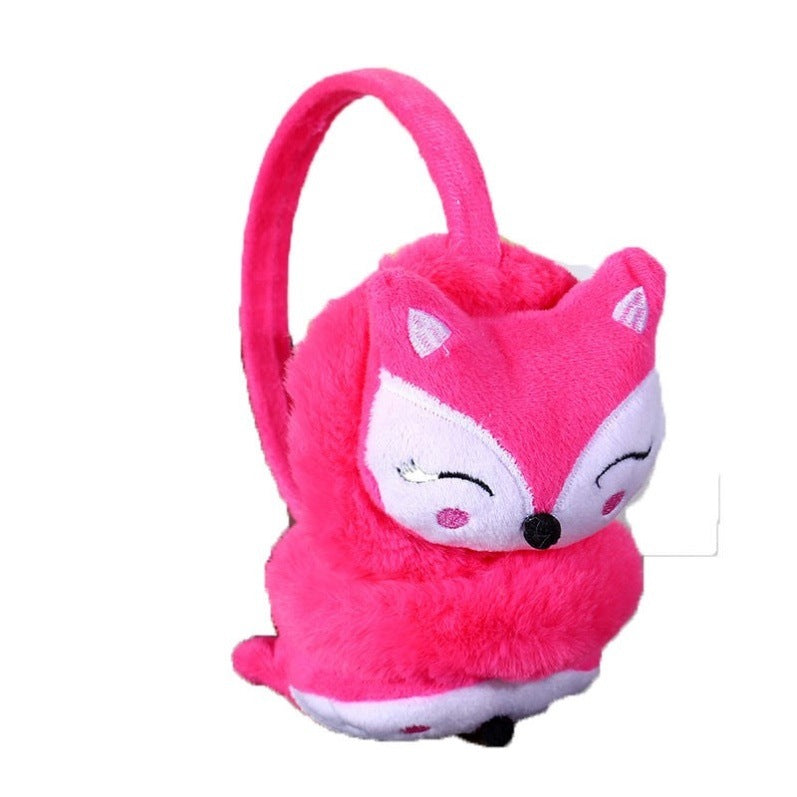 Cartoon Boys And Girls Plush Ear Warmers Can Be Adjusted To Keep Warm