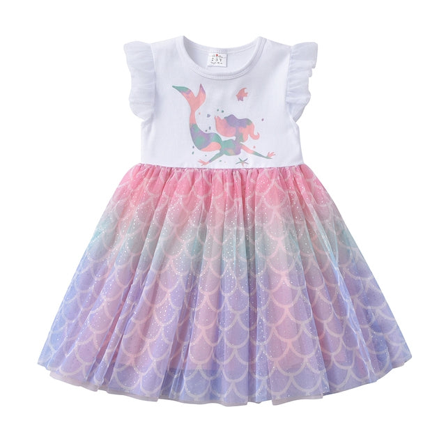 Lace Children'S Clothing Girls Dress Year Holiday Small 0-9Y Cartoon Bow