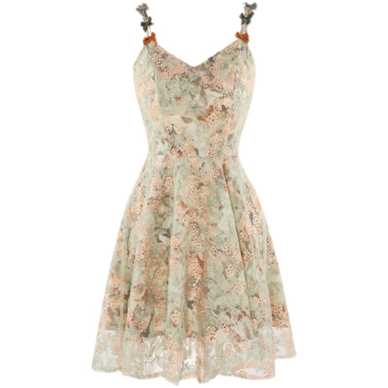 dress with green flowers