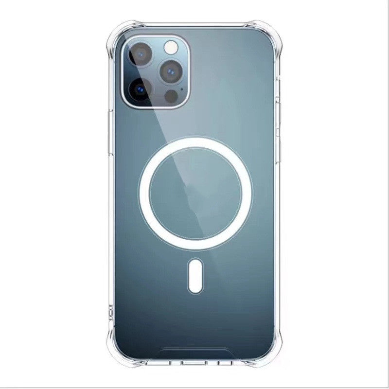 Wireless Magnetic Transparent Electroplating All-inclusive Protective Cover