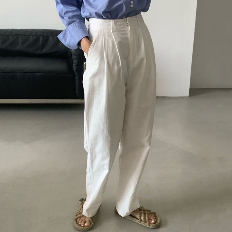 Fashion Thin Section Casual Lazy Loose Loose Thin Wide Leg Pants Trousers Women