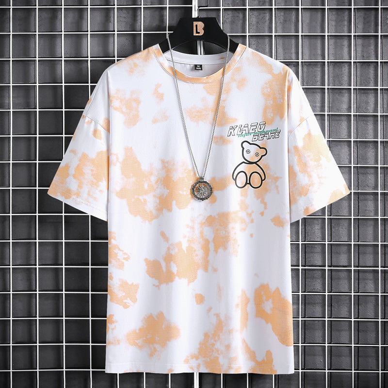 Short-sleeved T-shirt Youth Half-sleeved Clothes Loose Casual Compassionate Men's Clothing
