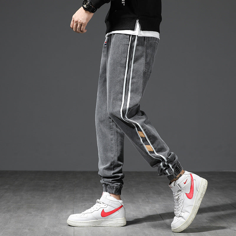 Casual Loose Men's Growth Trousers With Waisted Harem Pants