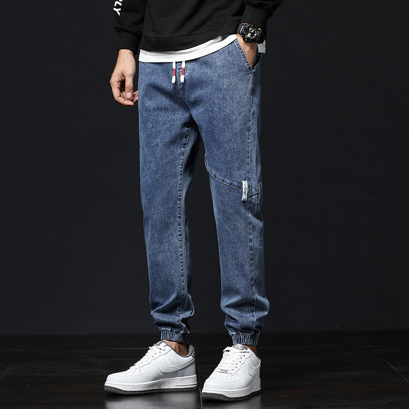 Casual Loose Men's Growth Trousers With Waisted Harem Pants