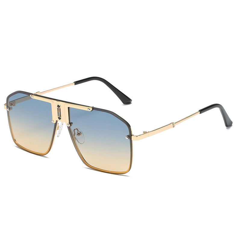 New Fashion Big Frame Sunglasses Personality Anchor Street Shot Sunglasses