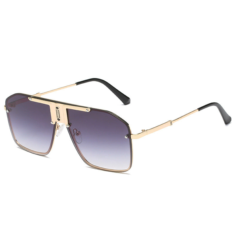 New Fashion Big Frame Sunglasses Personality Anchor Street Shot Sunglasses